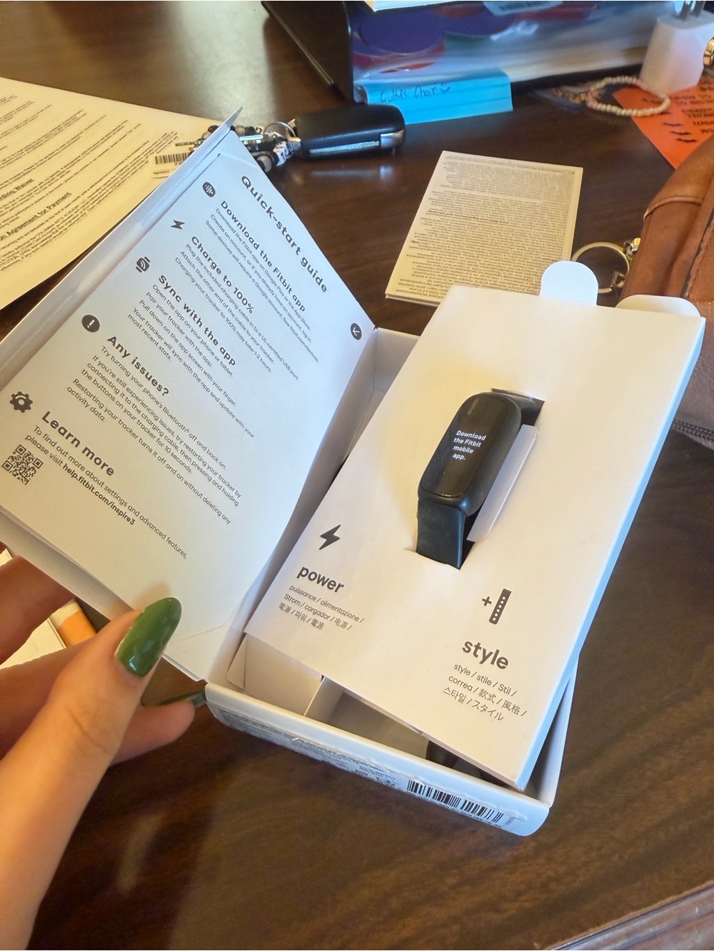 Fitbit Inspire 3 w/extra band and Charger